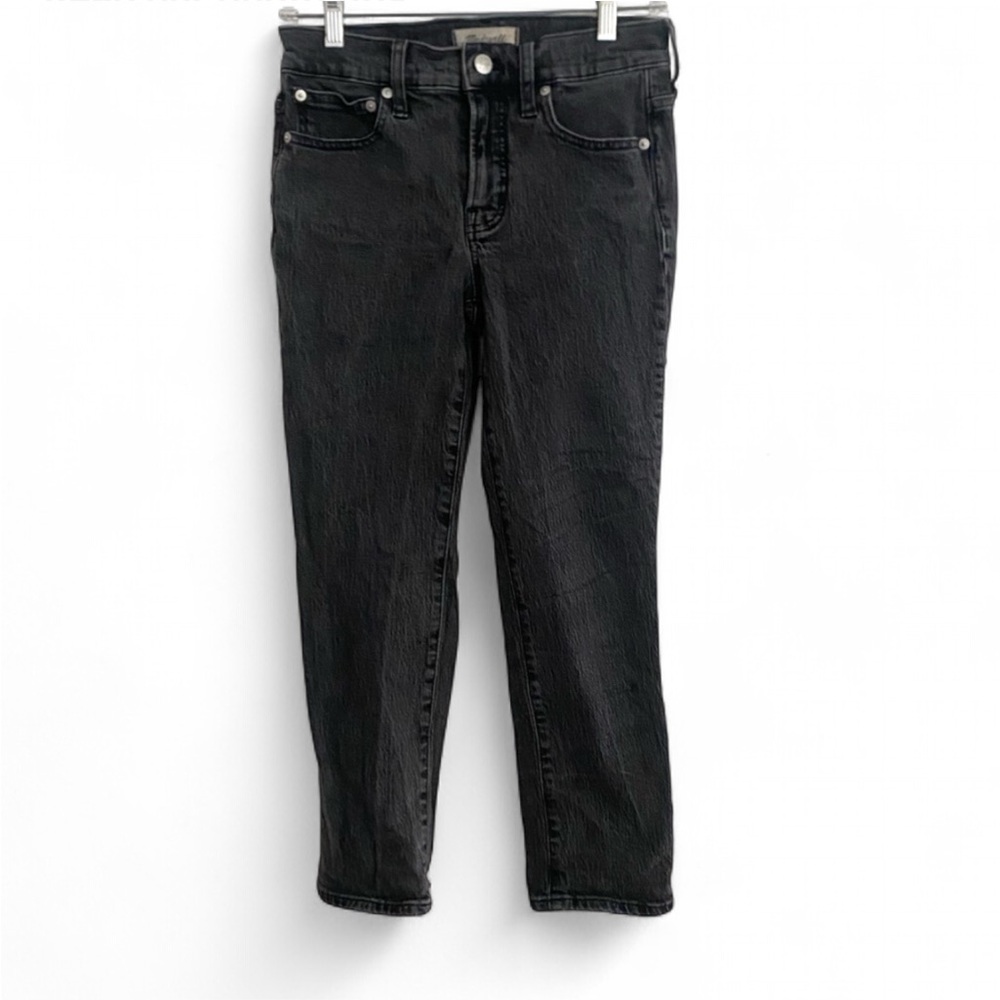 MADEWELL THE MID RISE PERFECT VINTAGE DENIM JEAN BLACK SIZE 25P